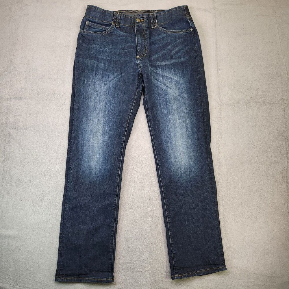 Lee Extreme Motion Athletic Fit Jeans Men's 33x32‎ Dark Wash Blue Stretch